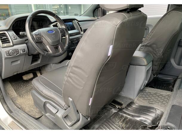 Setetrekk. 1 + 1 seter. Kunstskinn Ford Ranger 2019-2022 