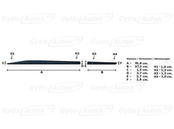 Sidelister | Toyota Yaris 2020-> | gytisautek.no