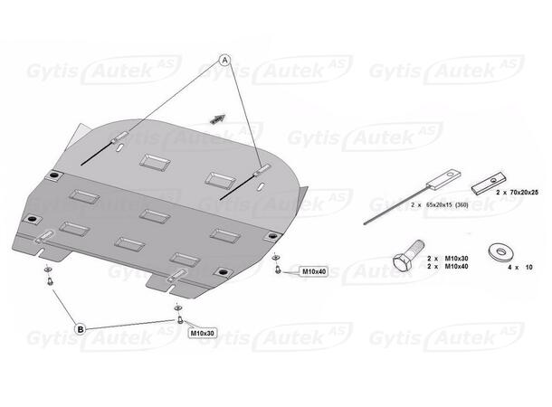 Bunnplate | Volvo S60 2000-2009 | gytisautek.no