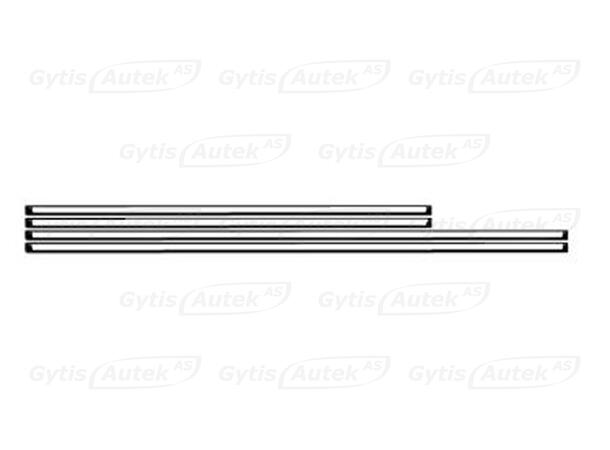 Dørkantbeskyttere | PPF-folie| Audi Q6 e-tron 2024-> |gytisautek.no