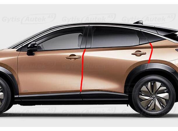 PPF folie | Nissan Ariya 2022-> | Dørkant | gytisautek.no