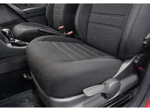 Setetrekk. 1 + 1 seter. Stoff VW Caddy 2016-2020 