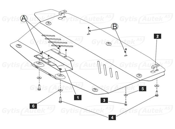 Skidplate/Bunnplate til Subaru Forester 2003-2005 | gytisautek.no