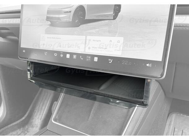 Oppbevaringsboks under skjerm Tesla Model 3 2023-> 