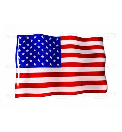 3D klistremerke. USA Universalt