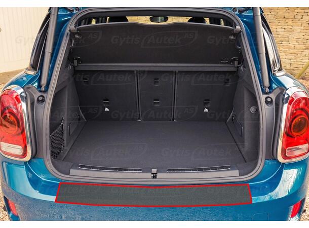 Bakfangerbeskytter. Folie. Svart Mini Countryman F60 2017-2020 