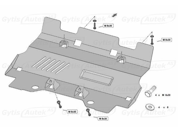 Bunnplate | Toyota Land Cruiser 250 2025-> | gytisautek.no
