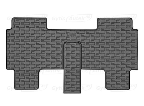 Gulvmatte. 2. rad. Gummi VW ID.Buzz 2022-> 6 seter 