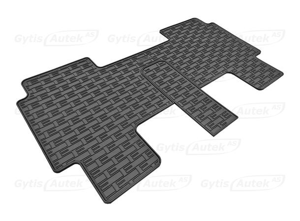 Gulvmatte. 2. rad. Gummi VW ID.Buzz 2022-> 6 seter 