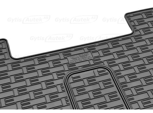 Gulvmatte. 2. rad. Gummi VW ID.Buzz 2022-> 6 seter 