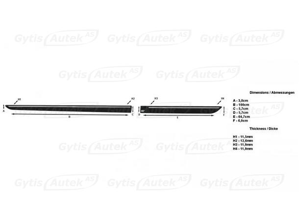 Sidelister | Mitsubishi Eclipse Cross 2021-2024 PHEV | gytisautek.no