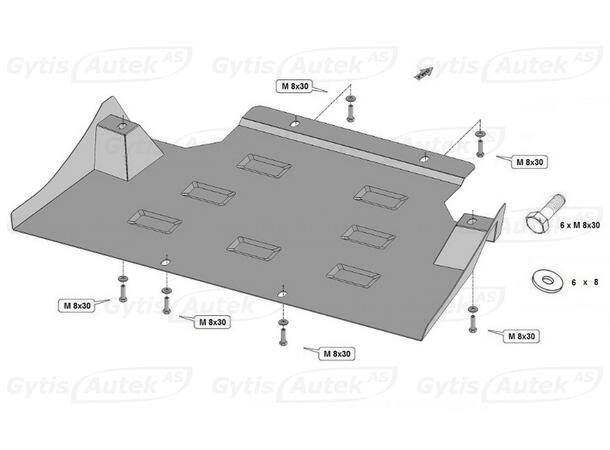 Bunnplate | SsangYong Rexton Y400 2018-2023 | gytisautek.no