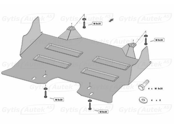 Bunnplate | Toyota Land Cruiser 250 2025-> | gytisautek.no