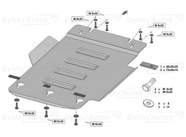 Bunnplate | Toyota Land Cruiser 250 2025-> | gytisautek.no