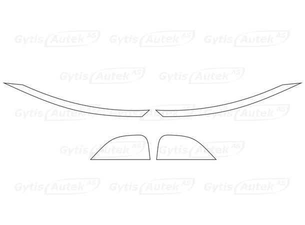 Lyktbeskyttere. Folie. PPF Xpeng G6 2024-> 