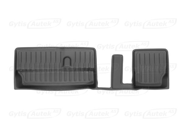 Gulvmatte. 3. rad. Gummi Tesla Model Y 2024-2025 7 seter 