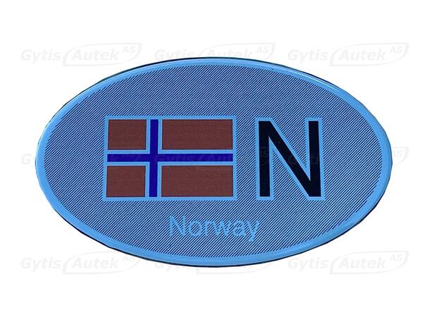 3D klistremerke. Norge Universalt 