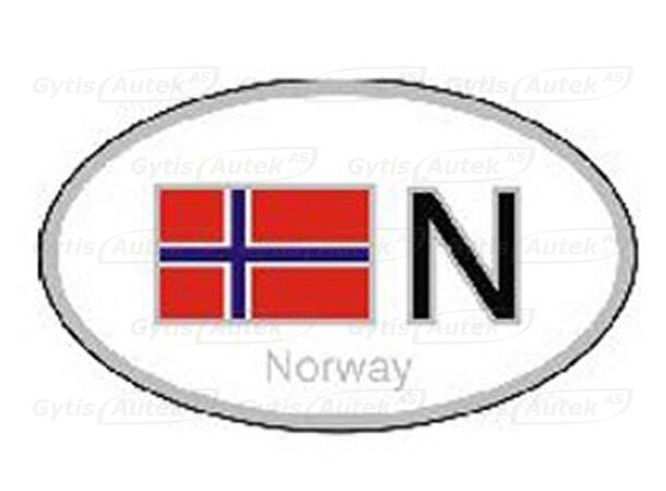 3D klistremerke. Norge Universalt 