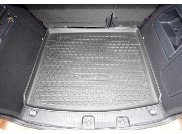 Bagasjeromsmatte. Plast VW Caddy 2021-> 5 seter 