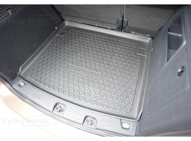 Bagasjeromsmatte. Plast VW Caddy 2021-> 5 seter 