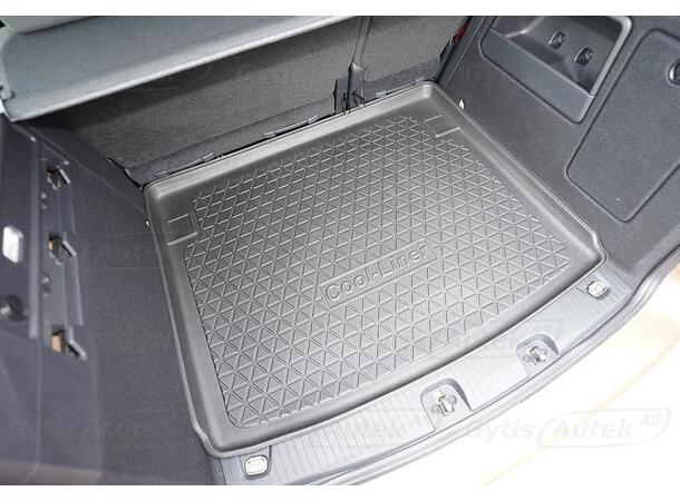 Bagasjeromsmatte. Plast VW Caddy 2021-> 5 seter 