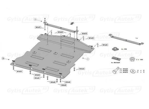Bunnplate | Skoda Enyaq 2021-> | gytisautek.no