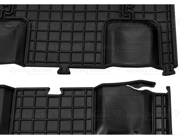 Gulvmatter. Gummi. B-vare VW T6 2016-2024 