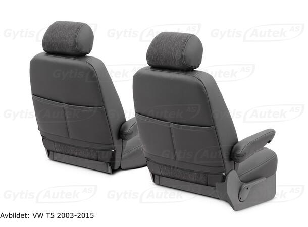 Setetrekk. 1 + 1 seter. Delskinn Toyota RAV4 2019-2025 