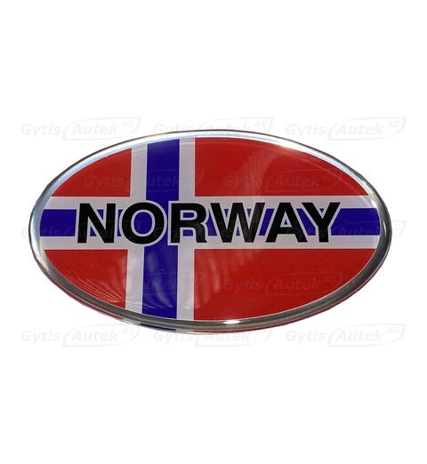 3D klistremerke. Norge Universalt