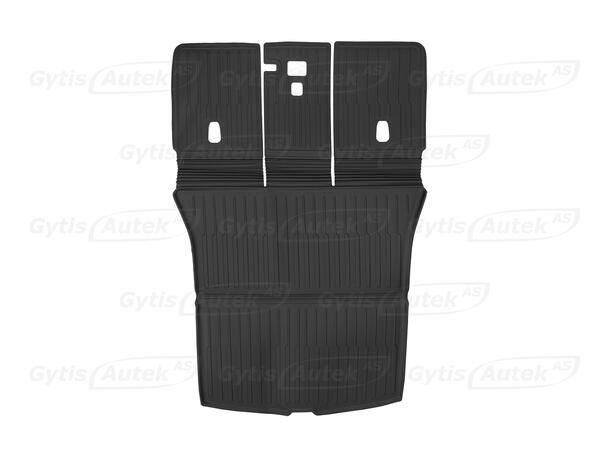 Bagasjeromsmatte med rygg | Tesla Model Y 2025-> | gytisautek.no
