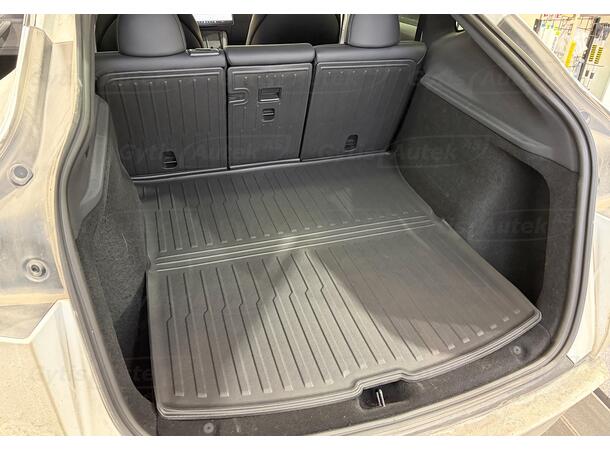 Bagasjeromsmatte med rygg | Tesla Model Y 2025-> | gytisautek.no