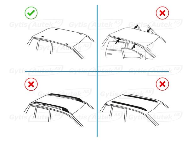 Takstativ. Fixpoint. Sølv Ford Tourneo Custom 2024-> 