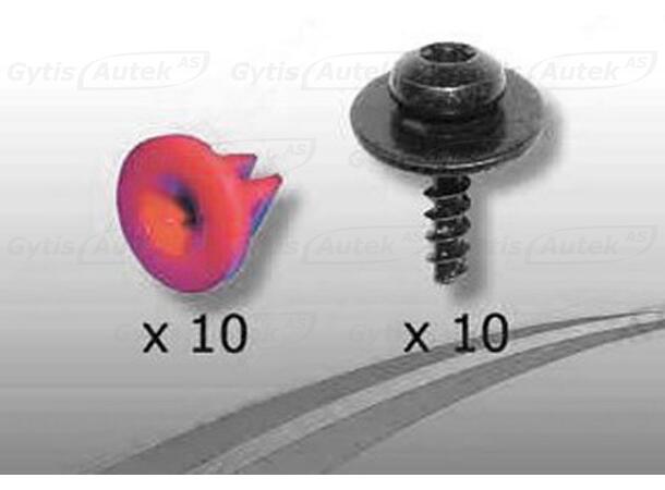 Monteringssett til bunnplate i plast Volvo V40 2012-2019 