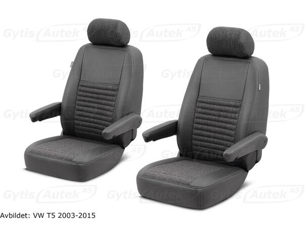 Setetrekk. 1 + 1 seter. Delskinn VW ID.Buzz 2022-> 