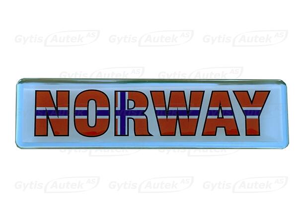 3D klistremerke. Norge Universalt 