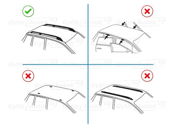 Takstativ. Wingcarrier. Sølv Ford Tourneo Custom 2024-> 