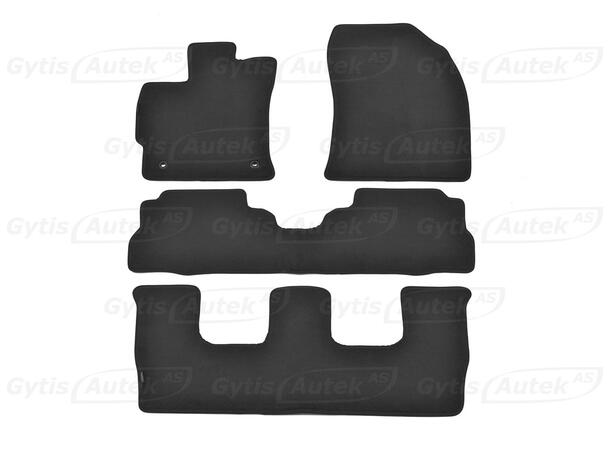 Gulvmatter i stoff til Toyota Prius+ Seven 2012-2020 | gytisautek.no