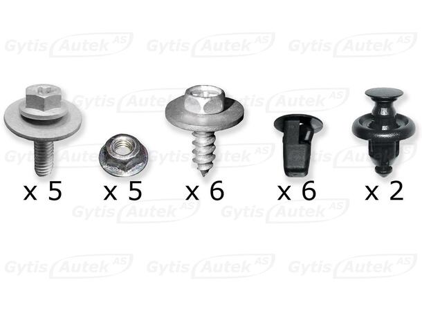 Monteringssett til bunnplate | Toyota Yaris 2005-2010 | gytisautek.no