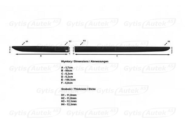 Sidelister til Mitsubishi L200 2006-2015 | gytisautek.no