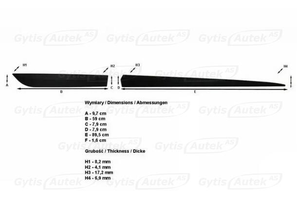 Sidelister til Kia Ceed 2012-2017 | gytisautek.no