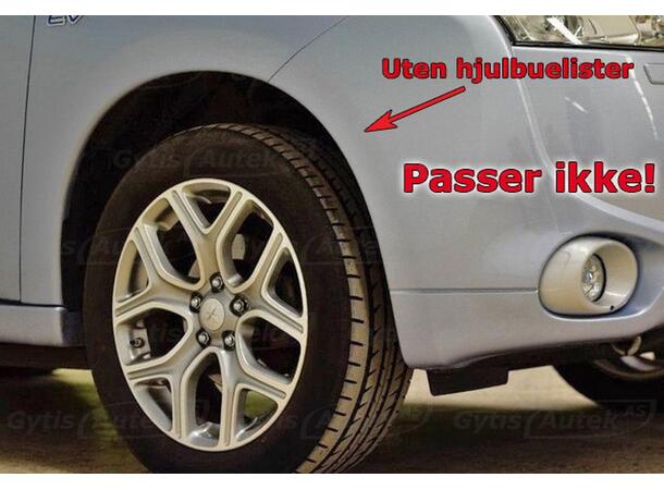 Skvettlapper til Mitsubishi Outlander | 100% passform | gytisautek.no