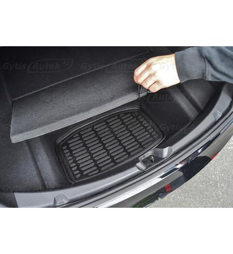 Bagasjeromsmatte. Bak Nedre. Gummi Tesla Model 3 2018-&gt;