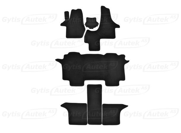 Gulvmatter i stoff til VW T5 Multivan 2003-2015 | gytisautek.no
