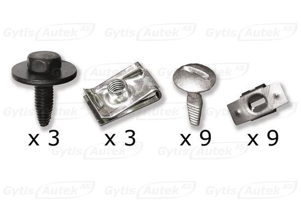 Monteringssett til bunnplate for Peugeot 1007 | gytisautek.no