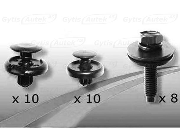 Monteringssett til bunnplate for Toyota Auris 2007-2012|gytisautek.no