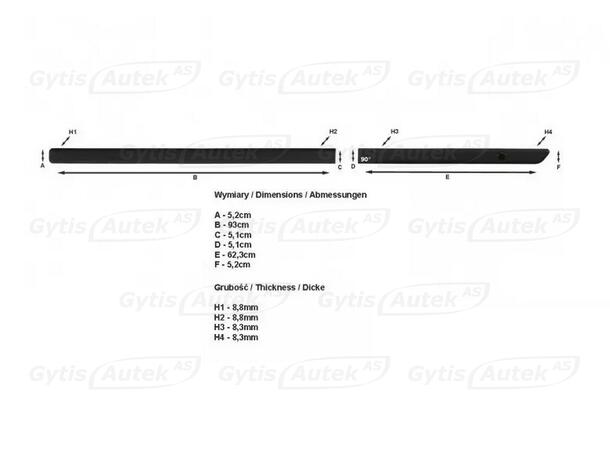 Sidelister til Mini Countryman R60 2010-2016 | gytisautek.no