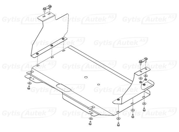 Bunnplate i stål til Ford Tourneo Custom 2013-> | gytisautek.no